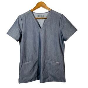 FIGS Scrubs Top Shirt Grey Gray Casual - S